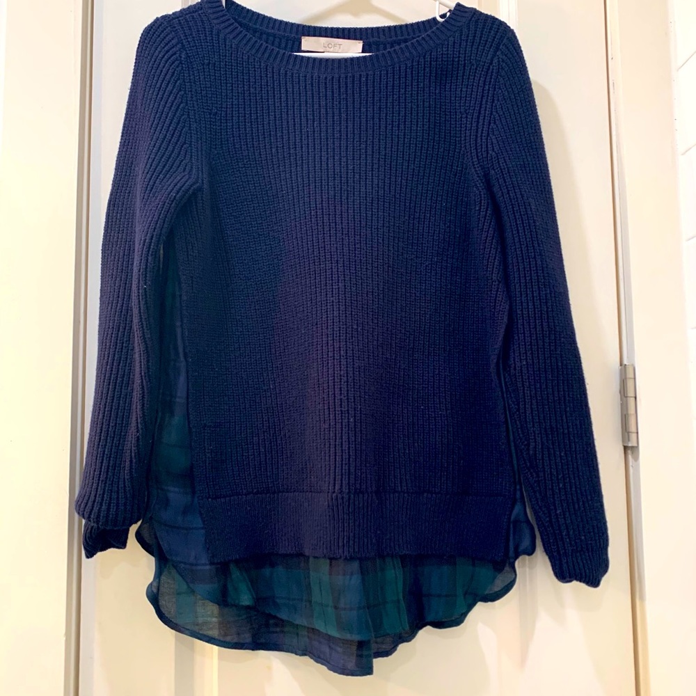Navy sweater